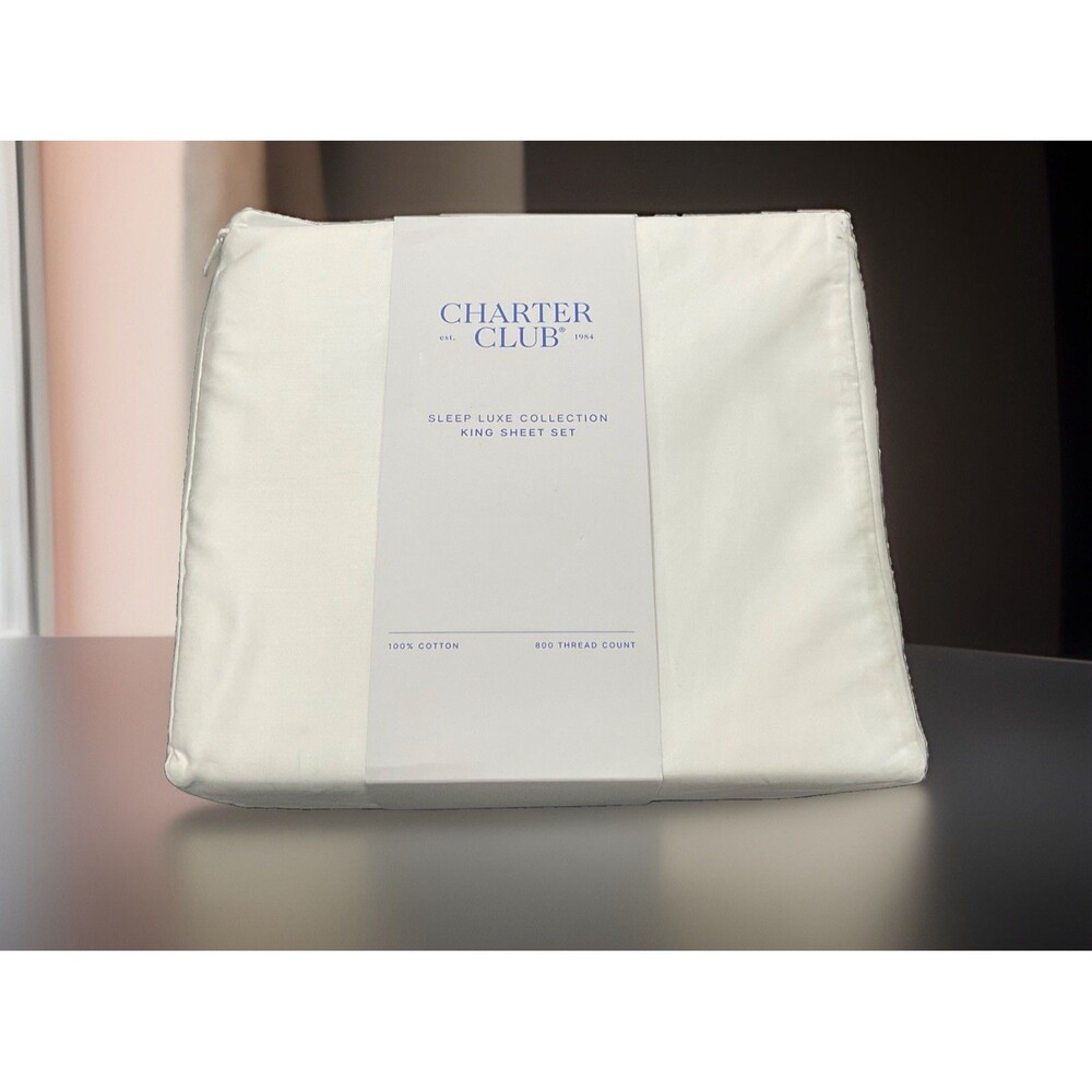 Charter Club Sleep Luxe Collection 800 Thread Count 100% Cotton 4-Pc King Size